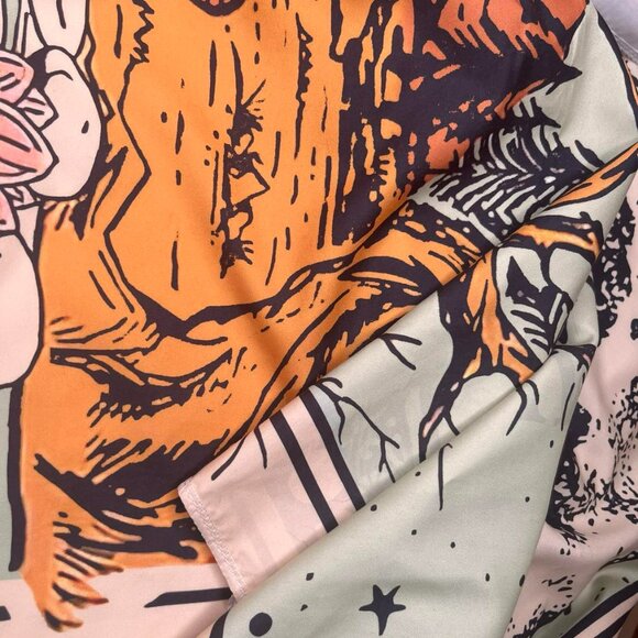 🌙 Silk Satin Scarf – “The Moon” – 75x75 cm - Picture 11 of 11